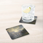 シエラネバダカリフォルニアの山の風景の中で スクエアペーパーコースター (インサイチュ)