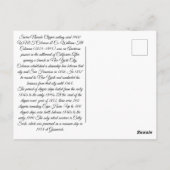 シエラネバダクリッパー帆船1900 ポストカード (裏面)