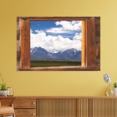 シエラネバダスルーキャビンウィンドウ キャンバスプリント (インサイチュ (リビング))