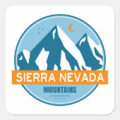 シエラネバダマウンテンズカリフォルニア スクエアシール (正面)