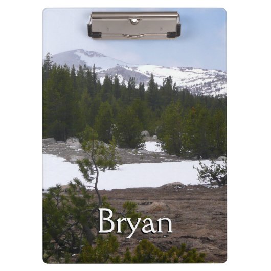 シエラネバダ山脈とヨセミテの雪 クリップボード (正面)