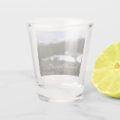 シエラネバダ山脈とヨセミテの雪 ショットグラス (裏面)