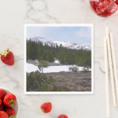 シエラネバダ山脈とヨセミテの雪 スタンダードランチョンナプキン (インサイチュ)