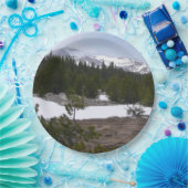 シエラネバダ山脈とヨセミテの雪 ペーパープレート (パーティー)