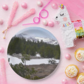 シエラネバダ山脈とヨセミテの雪 ペーパープレート (パーティー)