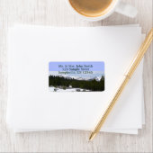 シエラネバダ山脈とヨセミテの雪 ラベル (インサイチュ)