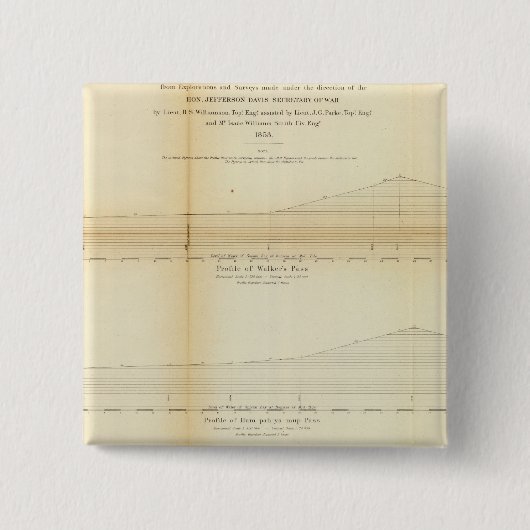 シエラネバダ山脈に1本の縦断 缶バッジ (正面)