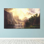 シエラネバダ山脈のアルバート・ビエルシュタット キャンバスプリント (インサイチュ (ウッドフロア))