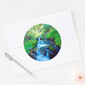 シエラネバダ山脈のスカイメドウズ ラウンドシール (封筒)