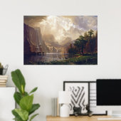 シエラネバダ山脈の中のビエ絵画シュタット ポスター (ホームオフィス)