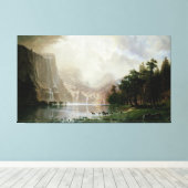 シエラネバダ山脈の間でバイエルシュタット キャンバスプリント (インサイチュ (ウッドフロア))