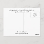 シエラネバダ山脈の間で ポストカード (裏面)