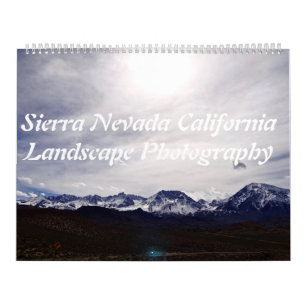 シエラネバダ山脈カリフォルニアの景色の写真撮影 カレンダー