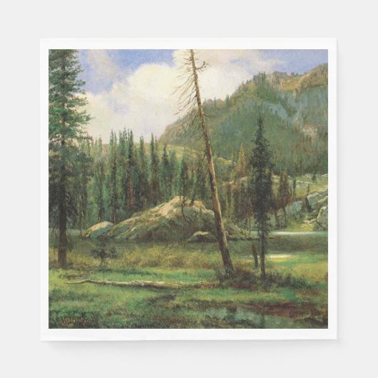 シエラネバダ山脈（アメリカンウッドランド） スタンダードランチョンナプキン (正面)