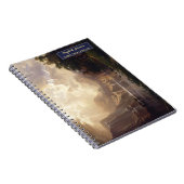 シエラネバダ風景アート ゴールド モノグラム スケッチ ノートブック (右側)