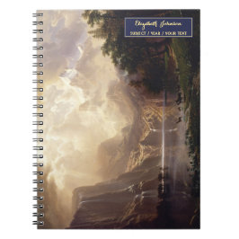 シエラネバダ風景アート ゴールド モノグラム スケッチ ノートブック