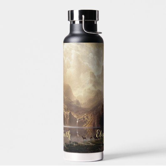 シエラネバダCAランドスケープヴィンテージアートモノグラムの ウォーターボトル (左面)