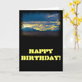 シエラネバダHDR誕生日 カード (黄色い花)