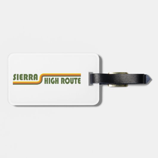シエラハイ ルート カリフォルニア ラゲッジタグ (裏面横)