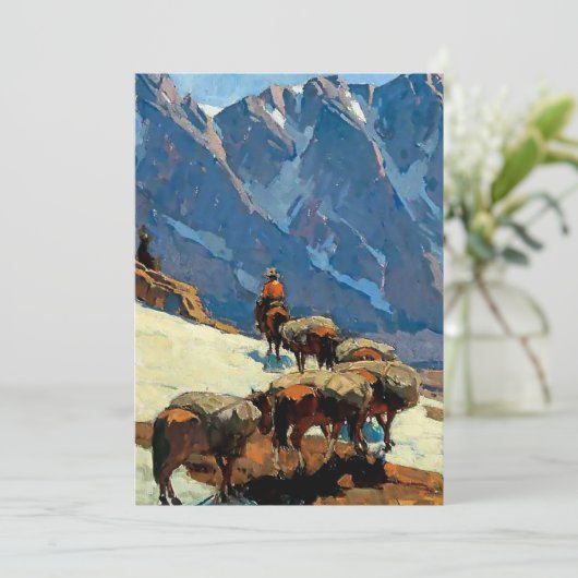 「シエラパス」エドガー・ペインによる西洋美術 招待状 (スタンド正面)