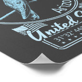 シエラビスタアリゾナ – ハミングバードイラストレーション ポスター (角)