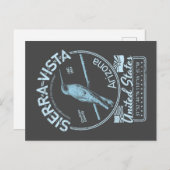 シエラビスタアリゾナ – ハミングバードイラストレーション ポストカード (正面/裏面)