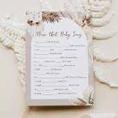 シエラボヘミアンの名前そのベビーソングゲームカード 招待状