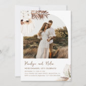 シエラボヘミアンアーチ写真婚約パーティ 招待状 (正面)