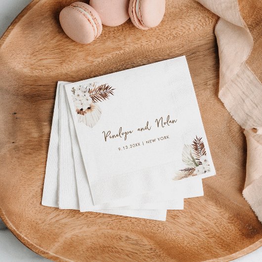 シエラボヘミアンパンパスエンクロージャカード スタンダードカクテルナプキン