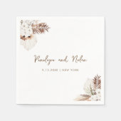 シエラボヘミアンパンパスエンクロージャカード スタンダードカクテルナプキン (正面)