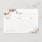 シエラボヘミアンパンパスレシピカード エンクロージャーカード (正面)