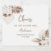 シエラボヘミアンブライダルシャワーミニ スパークリングワインラベル (シングルラベル)