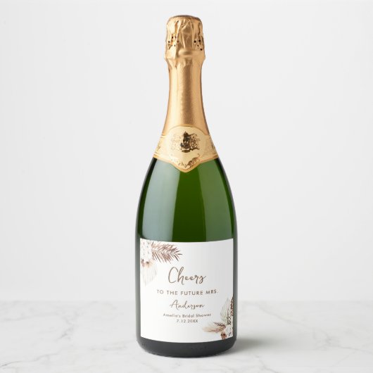 シエラボヘミアンブライダルシャワーミニ スパークリングワインラベル (正面)