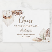 シエラボヘミアンブライダルシャワーミニ スパークリングワインラベル (シングルラベル)