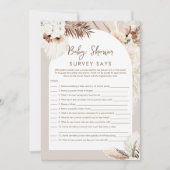 シエラボヘミアン赤ちゃんシャワー確執ゲームカード 招待状 (正面)