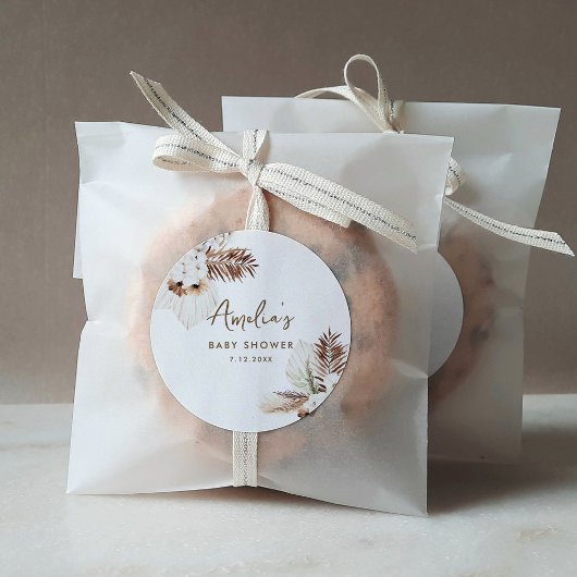 シエラボヘミアン赤ちゃんシャワー ラウンドシール