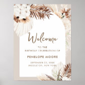 シエラボヘミア誕生日ウェルカムポスターサイン ポスター (正面)