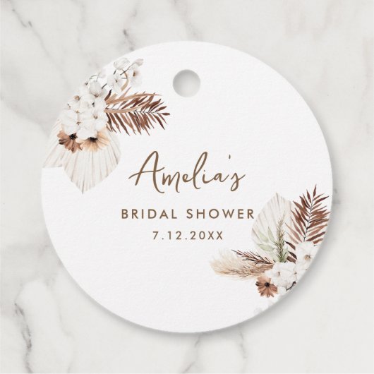 シエラボホミアンブライダルシャワー フェイバータグ (裏面)