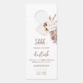 シエラボ結婚ホの邪魔をしない歓迎の手紙 ドアノブサイン (正面)