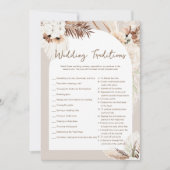 シエラボ結婚ホ伝統ブライダルシャワーゲーム 招待状 (正面)