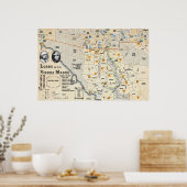 シエラマドレーの諸侯の地図ポスター ポスター (キッチン)