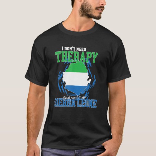 シエラレオネに行くだけだ Tシャツ (正面)