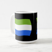 シエラレオネの国旗マグ コーヒーマグカップ (正面左)