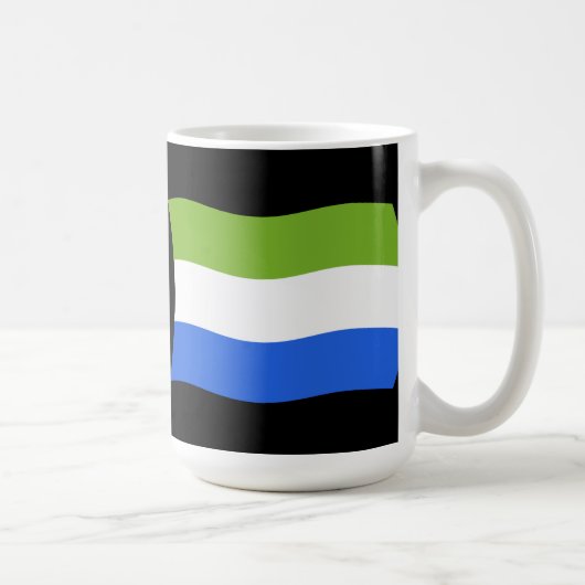 シエラレオネの国旗マグ コーヒーマグカップ (右)