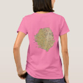 シエラレオネの旗と地図Tシャツ Tシャツ (裏面)