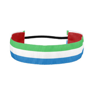シエラレオネの旗 アスレチックヘッドバンド