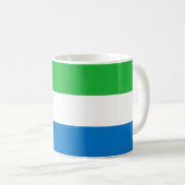 シエラレオネの旗 コーヒーマグカップ (正面右)