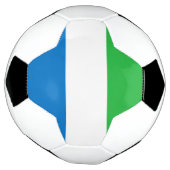 シエラレオネの旗 サッカーボール (回転)
