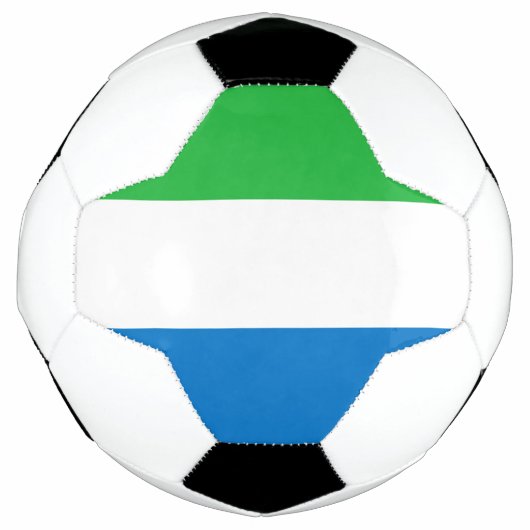 シエラレオネの旗 サッカーボール (正面)
