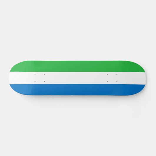 シエラレオネの旗 スケートボード (横)